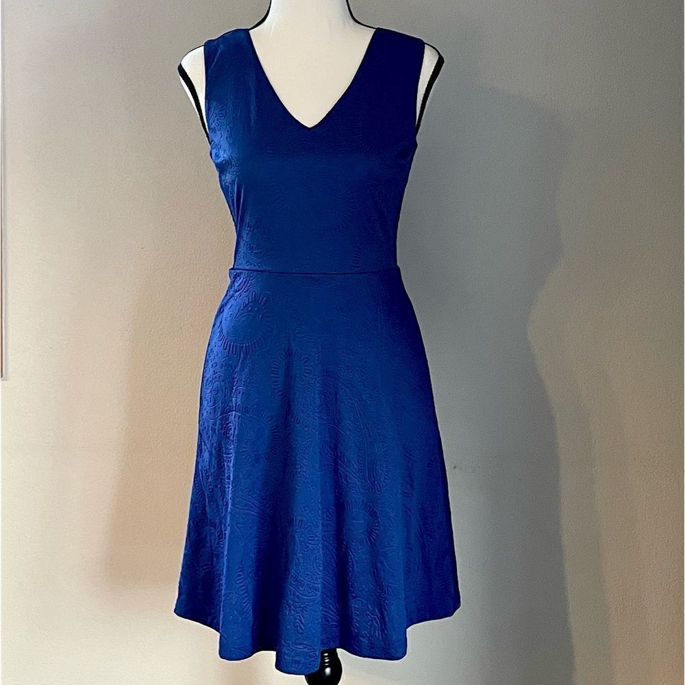 En Focus Studio Royal Blue Women’s Sleeveless, MIDI, Dress. Size 4.